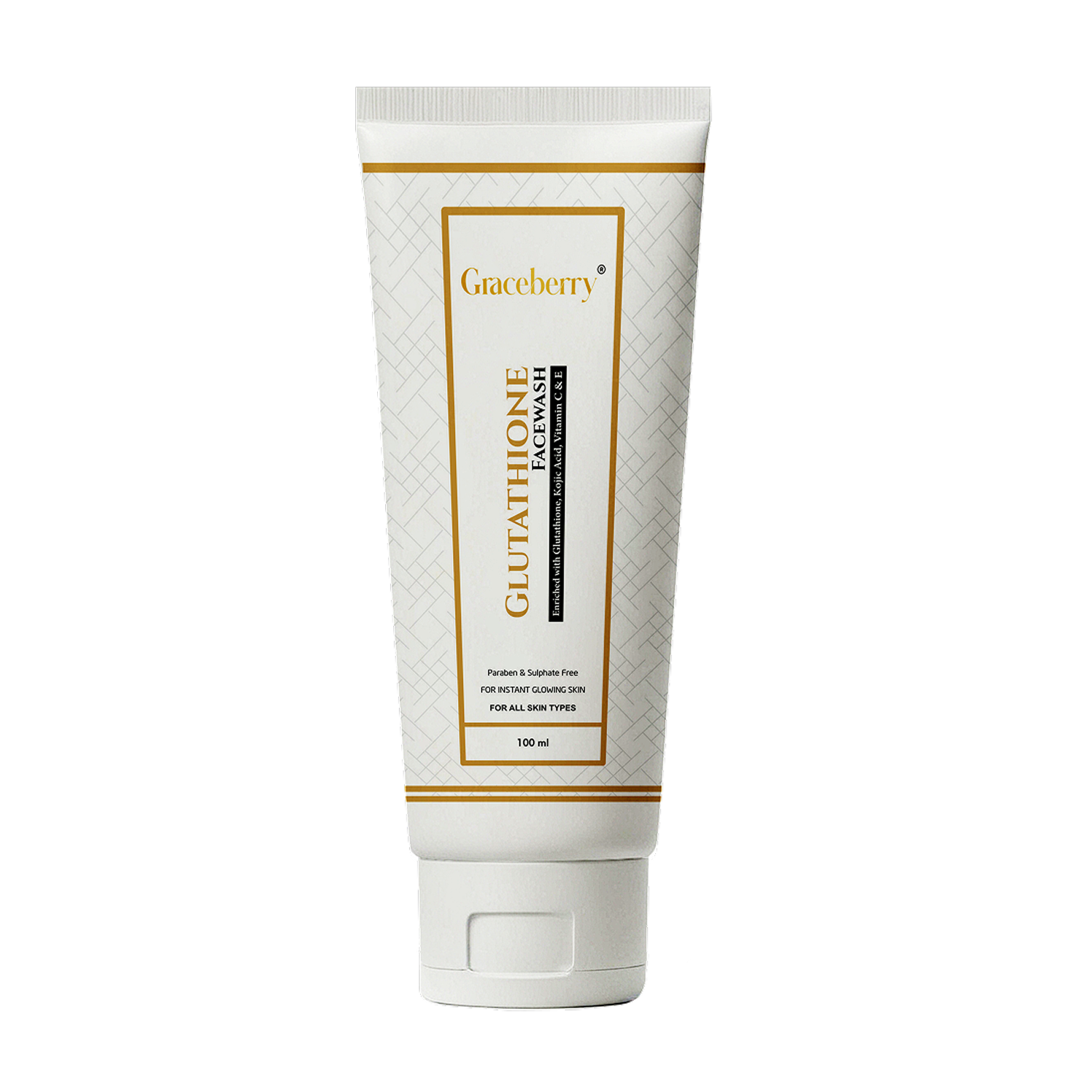 Graceberry L-Glutathione Brightening Facewash with Kojic Acid, Vitamin C & Vitamin E
