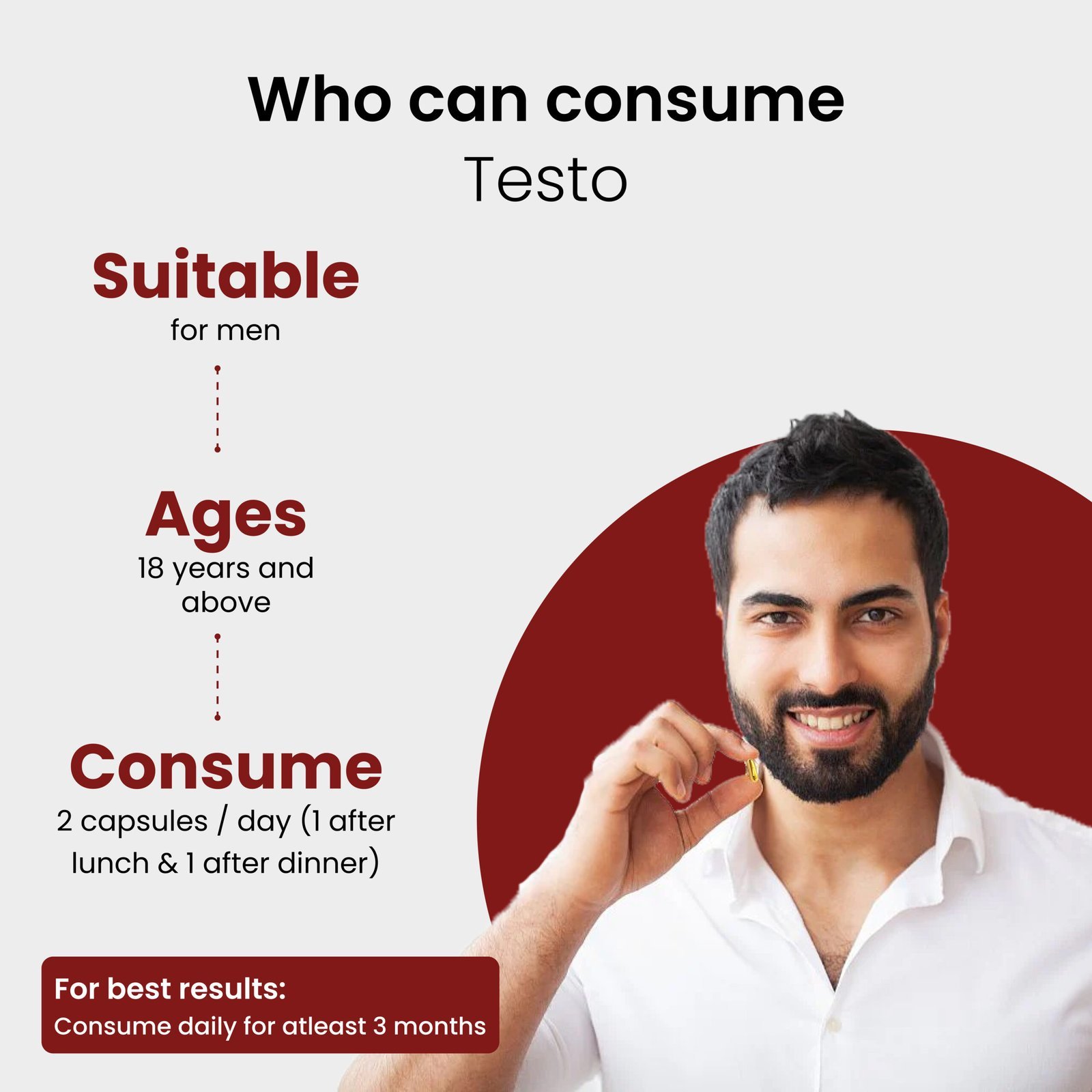 Graceberry Gold Testosterone Booster | Natural Libido Enhancer & Stamina Support | USFDA Registered Ayurvedic Supplement for Strength, Vitality, and Energy view 6